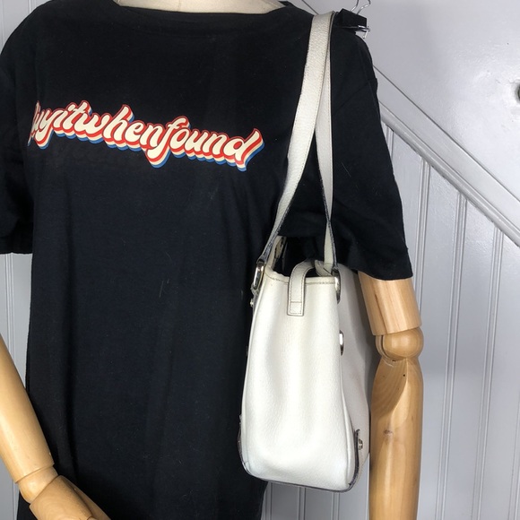 GUCCI Abbey D Ring White Leather Shoulder Bag Tote Vintage Authentic Dust Bag - Picture 3 of 17